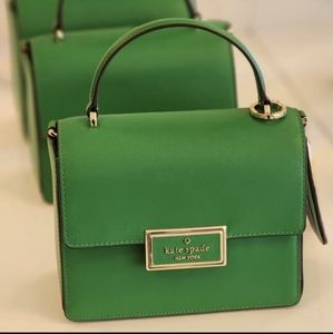 Kate Spade Reegan Top Handle Satchel Crossbody Green Bean